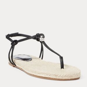 New Lauren Ralph Lauren Makayla Leather Sandal 10